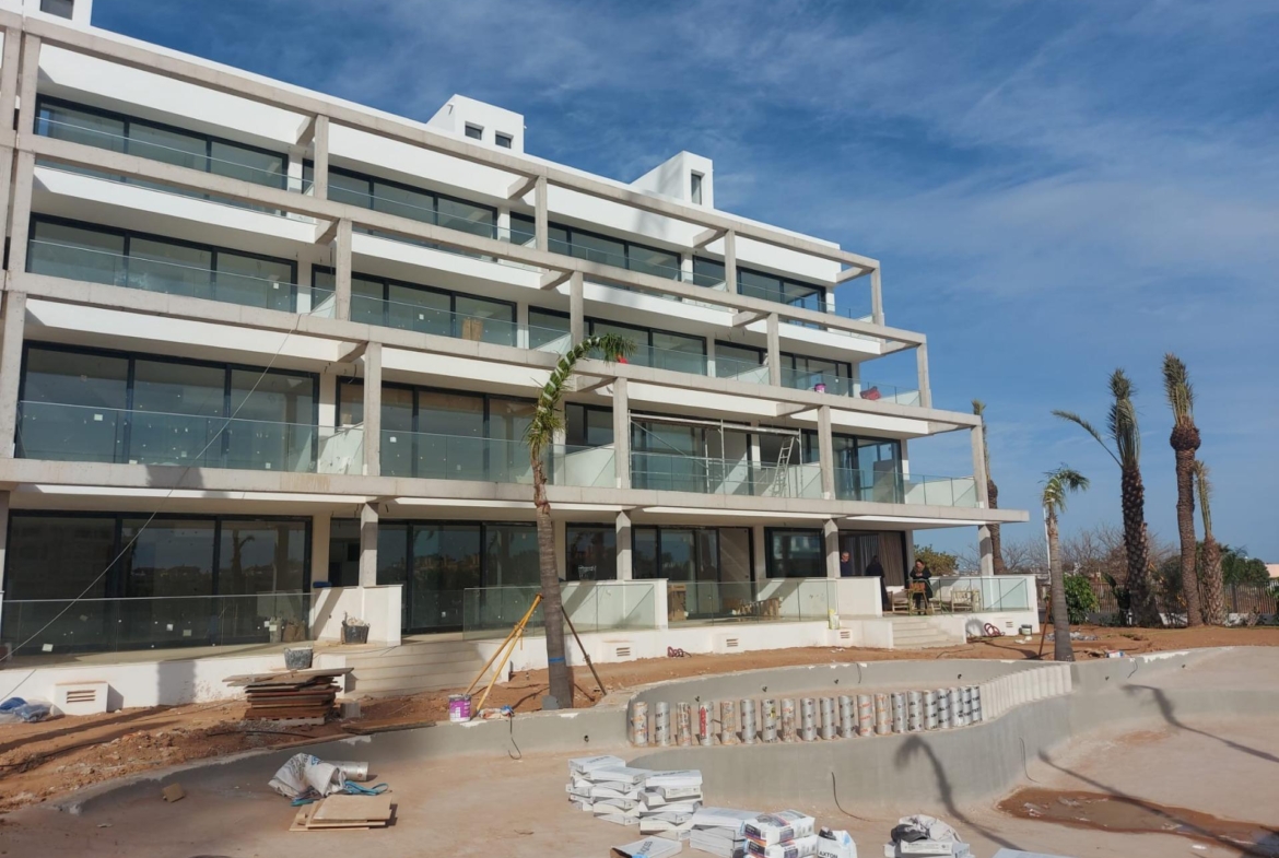 Apartment in Cabo de Palos with sea views and community pool