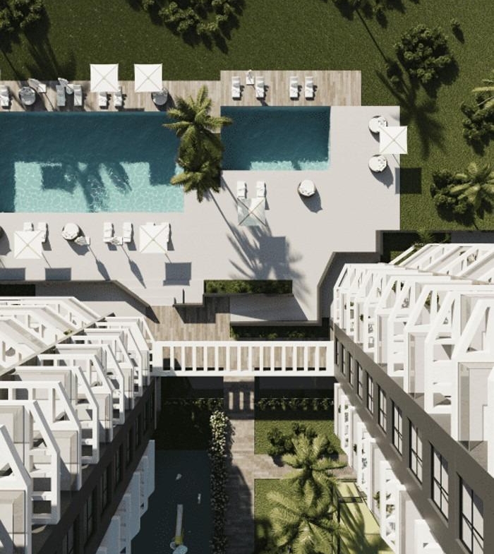 Nieuw gebouwde appartementen met uitzicht op de zee