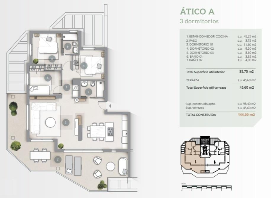 Nieuw gebouwde appartementen met uitzicht op de zee