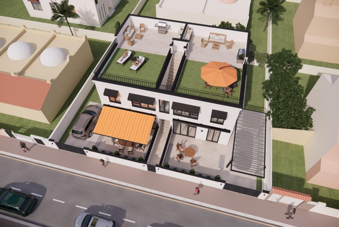 OBRA NUEVA! BUNGALOW EN PLANTA ALTA CON SOLARIUM PRIVADO DE 63 M2. 3 DORM. 2 BAÑOS. SUPERFICIE 71 M2.