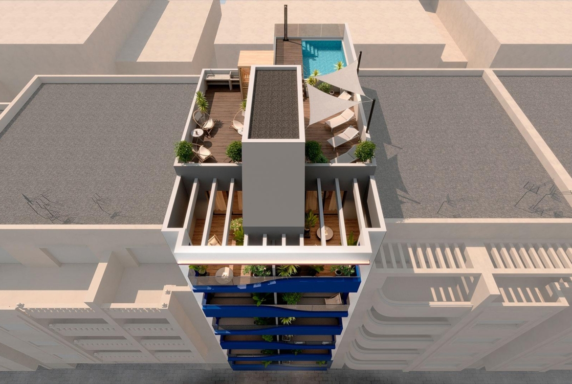 NEW BUILD IN PLAYA DE ACEQUION. 2 BEDROOMS. 2 BATHROOMS. COMMUNITY POOL. BARBECUE AND CHILL-OUT AREA.