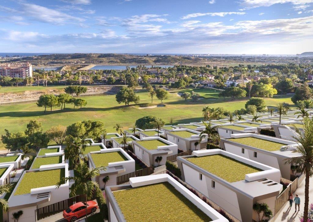 Newly built villas with sea views