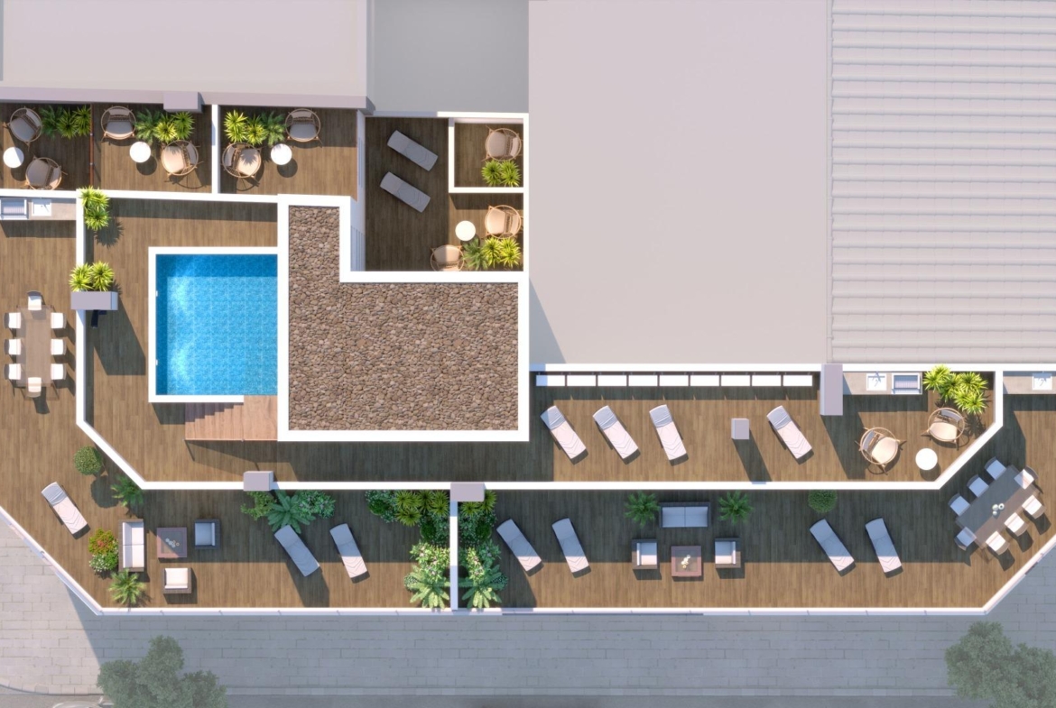 Nueva construcción de edificio moderno en el corazón de Las Carolinas en Alicante.