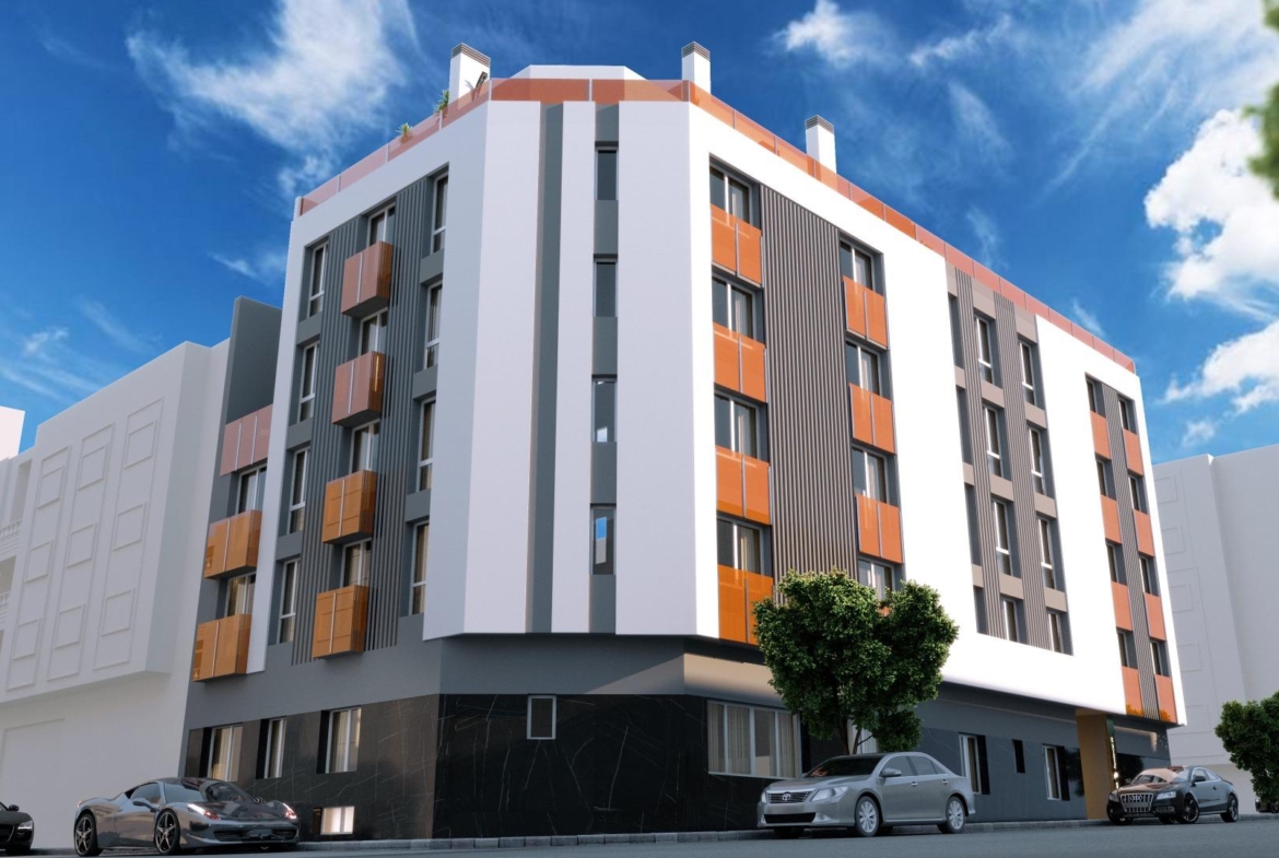 Nueva construcción de edificio moderno en el corazón de Las Carolinas en Alicante.