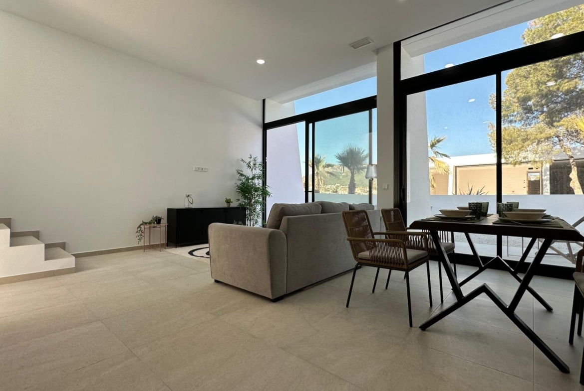 Newly built semi-detached single-family homes
