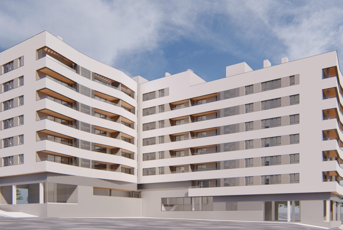 Newly built homes on the “Golden Mile”
