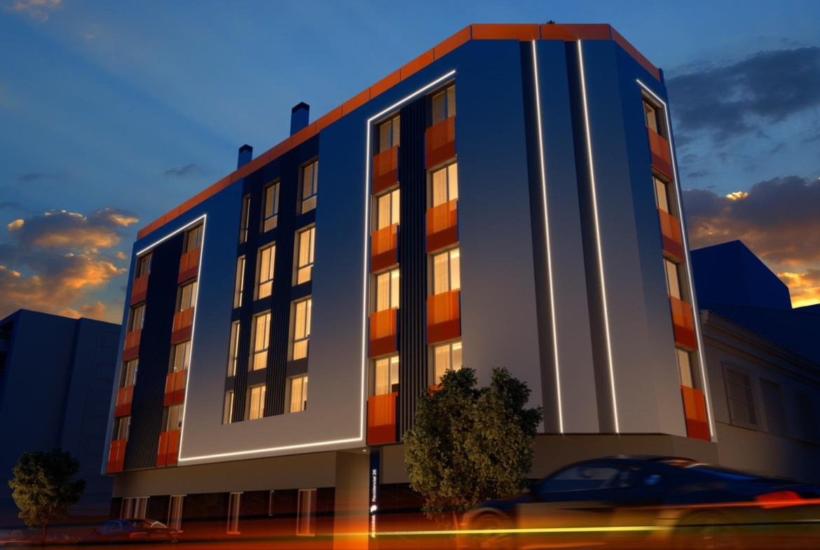 Nueva construcción de edificio moderno en el corazón de Las Carolinas en Alicante.