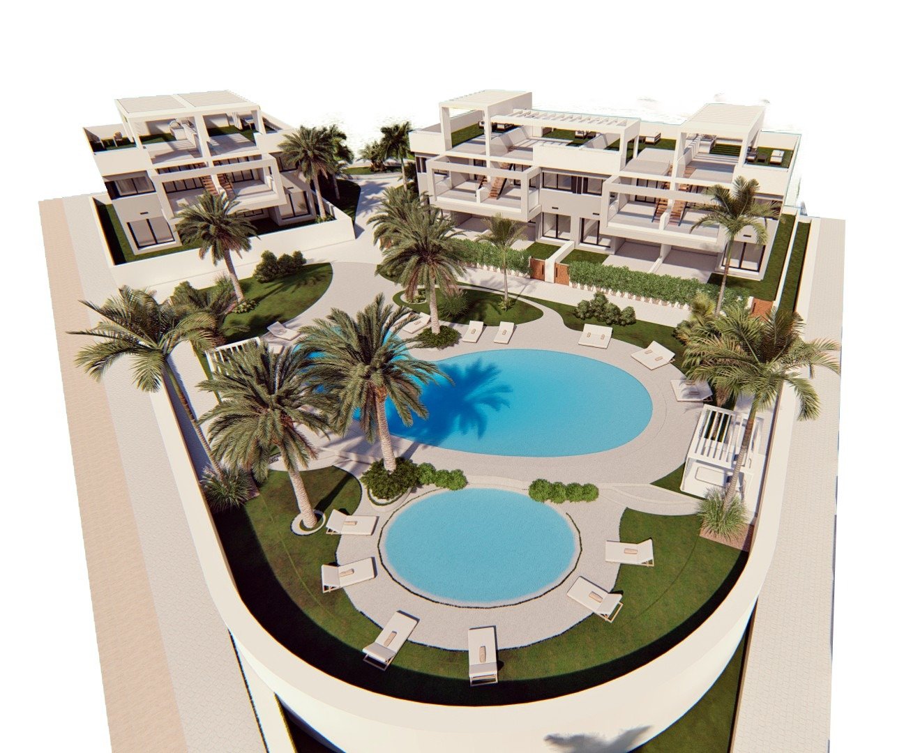 6-17-6 NEW BUILD RESIDENTIAL OF BUNGALOW APARTMENTS IN LOS BALCONES