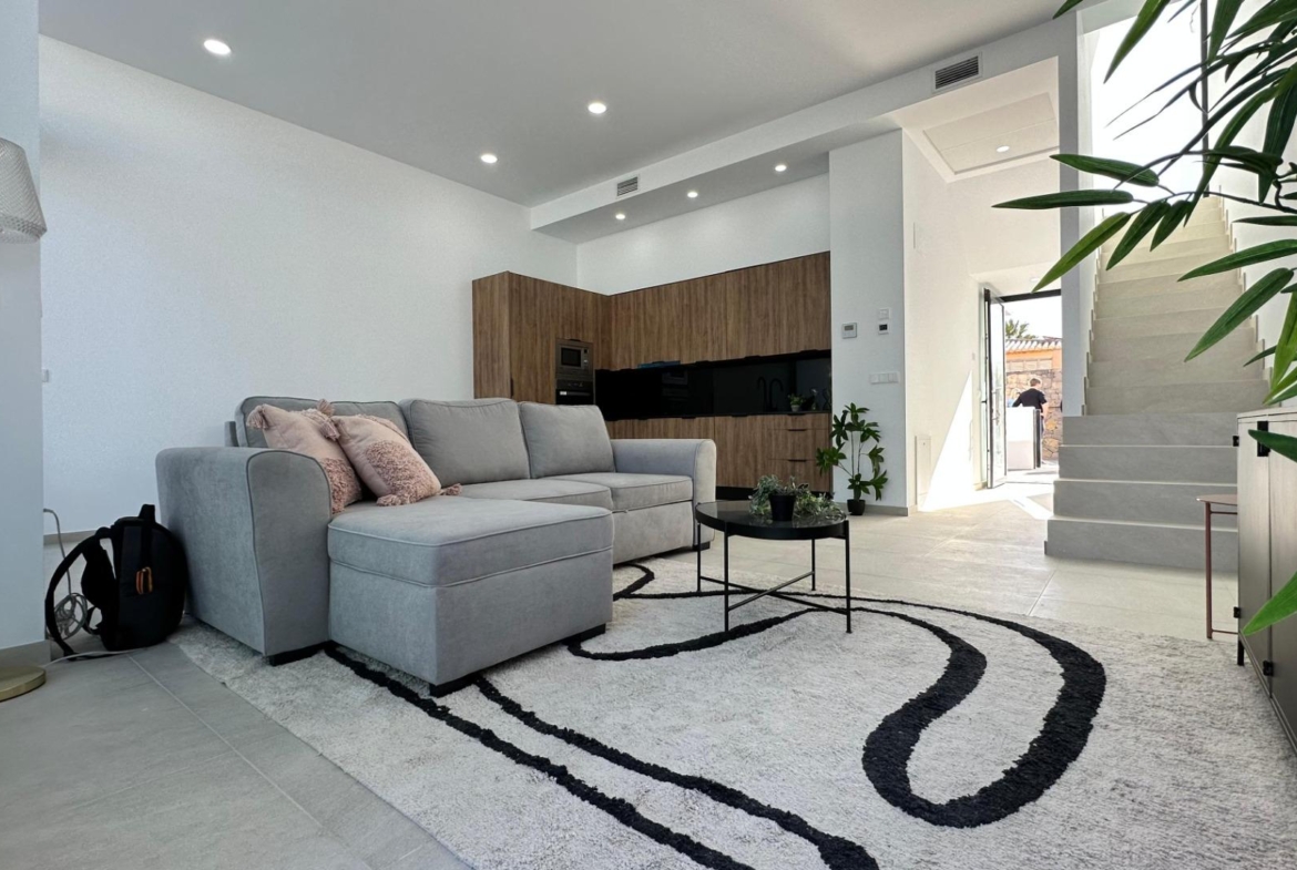 Newly built semi-detached single-family homes