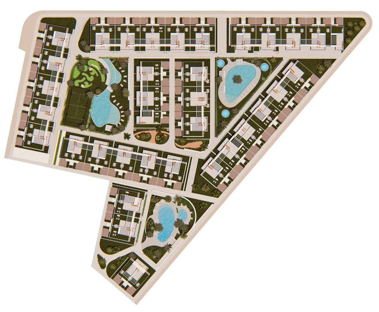 6-24-5 NEW BUILD RESIDENTIAL OF BUNGALOW APARTMENTS IN LOS BALCONES