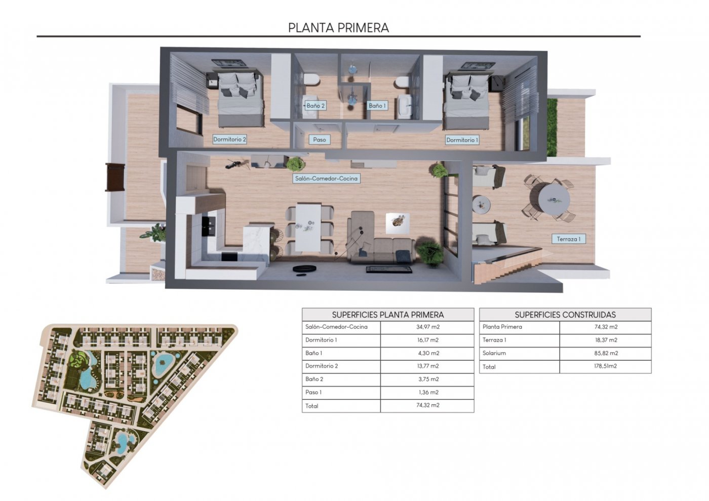 6-25-5 NEW BUILD RESIDENTIAL OF BUNGALOW APARTMENTS IN LOS BALCONES