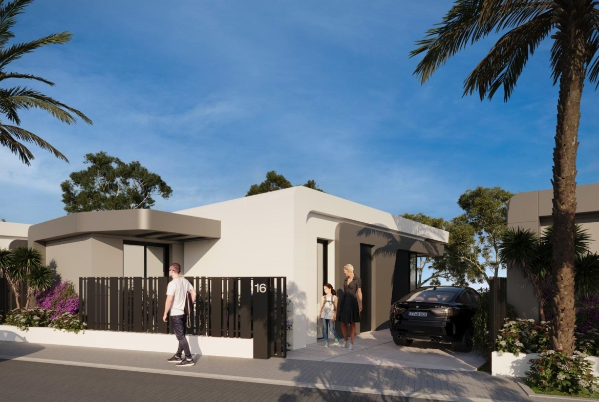Newly built villas with sea views