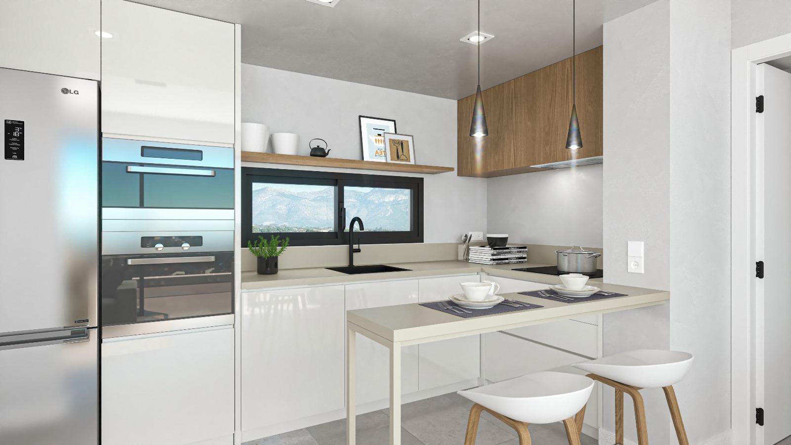 Newly built homes with garage and storage room