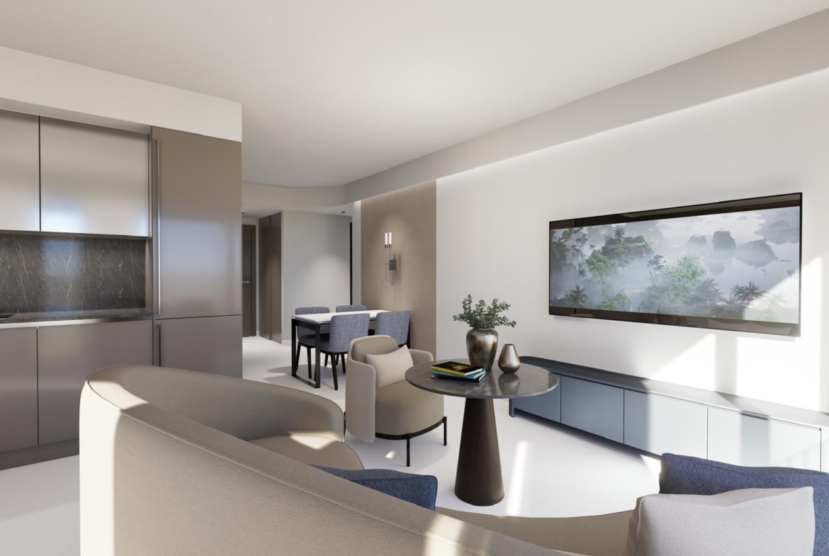 APARTAMENTOS DE  OBRA NUEVA A 70 METROS DE PLAYA. 1 DORM. 1 BAÑO. CON SUPERFICIE DE 40 M2. CON PICSINA COMUNITARIA.