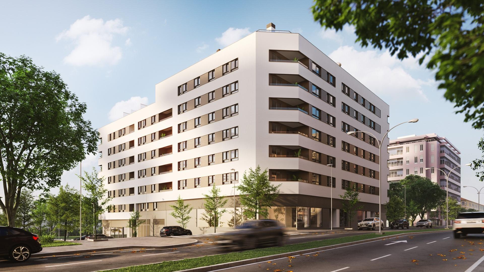 Newly built homes on the “Golden Mile”