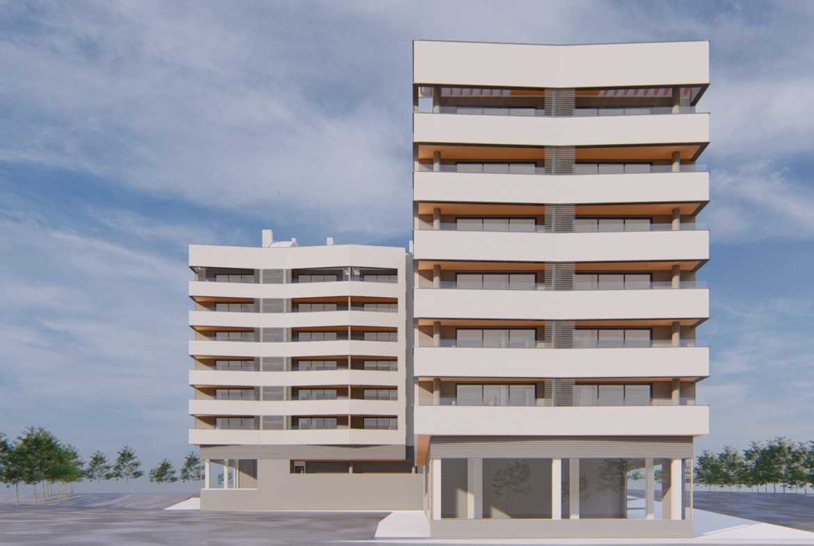 Newly built homes on the “Golden Mile”