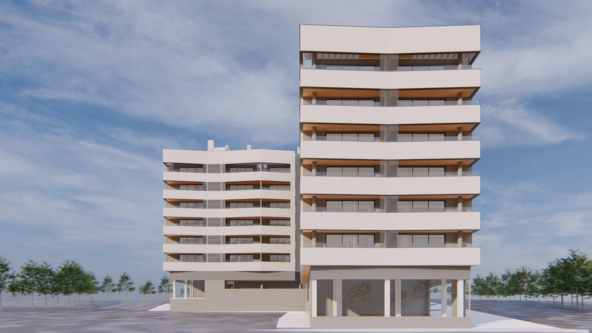 Newly built homes on the “Golden Mile”