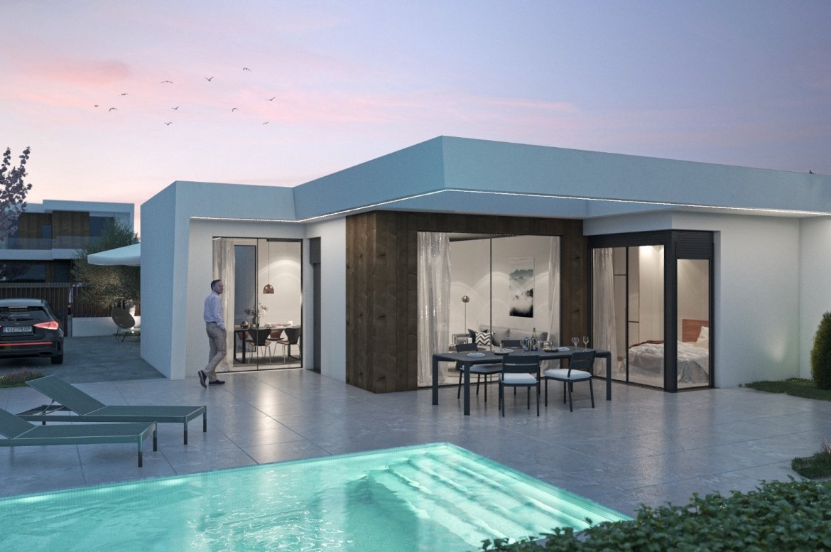 NEW BUILD ONE LEVEL VILLAS IN ALTOANA GOLF RESORT, MURCIA
