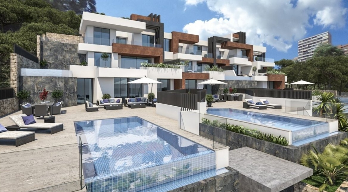 Duplex apartment on the first line of Poniente beach