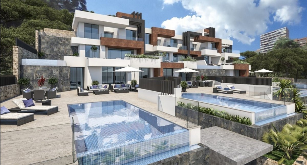 Duplex apartment on the first line of Poniente beach
