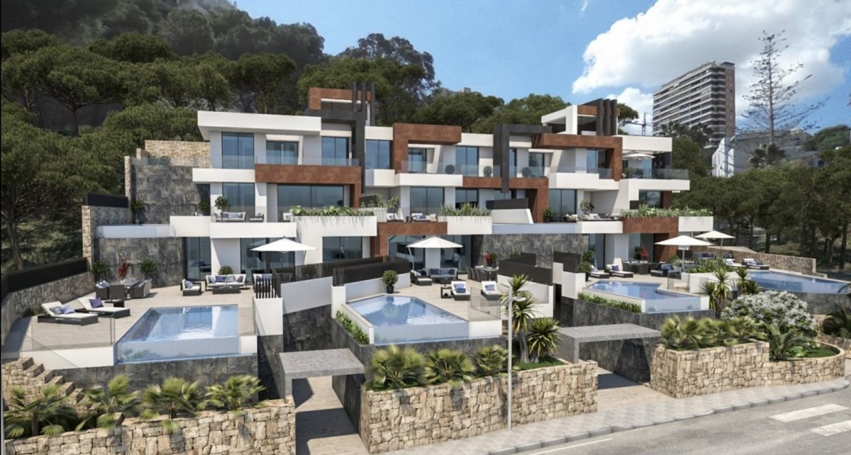 Duplex apartment on the first line of Poniente beach