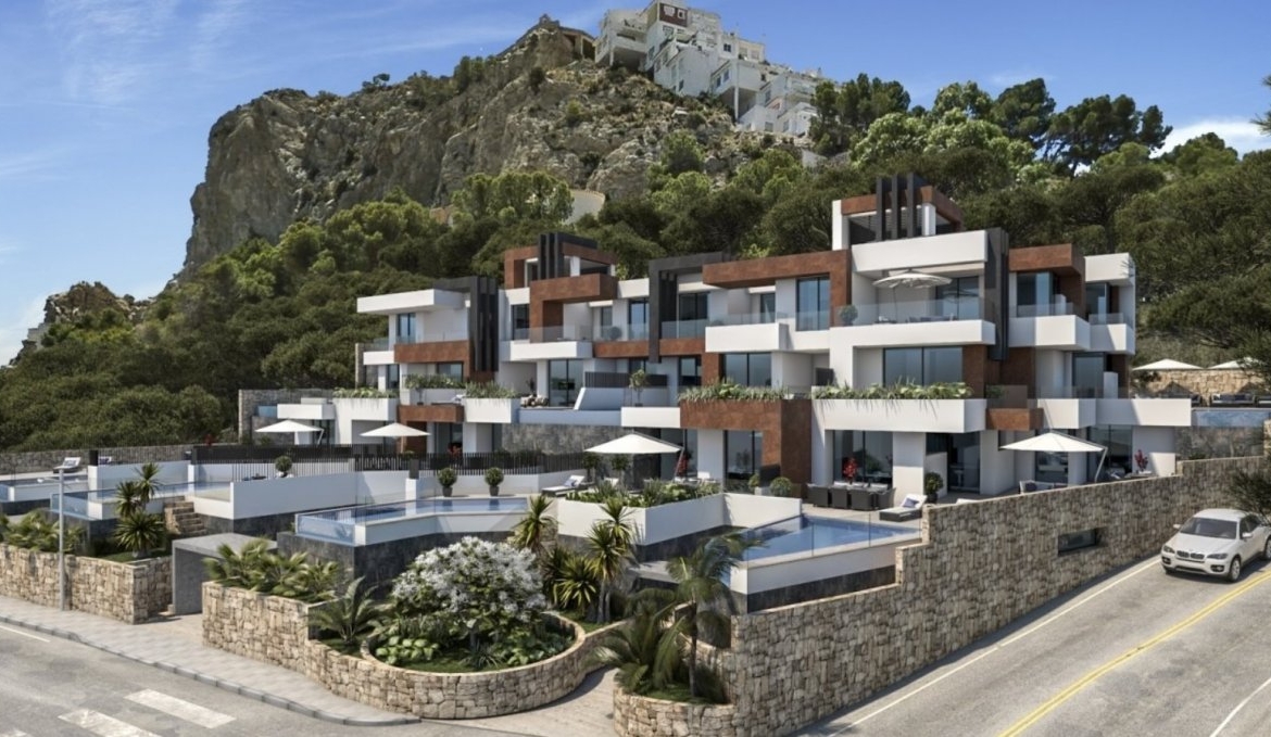 Duplex apartment on the first line of Poniente beach