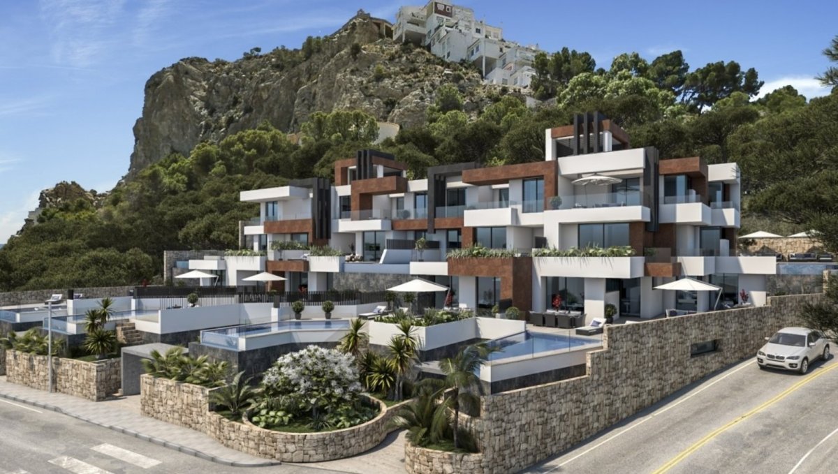 Duplex apartment on the first line of Poniente beach