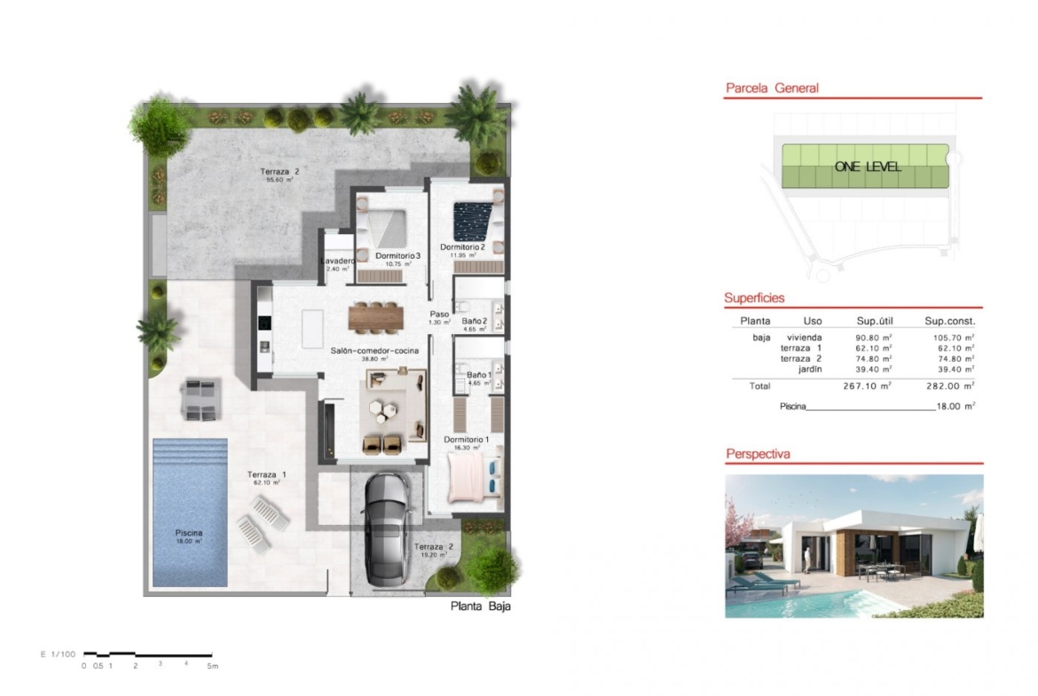 NEW BUILD ONE LEVEL VILLAS IN ALTOANA GOLF RESORT, MURCIA