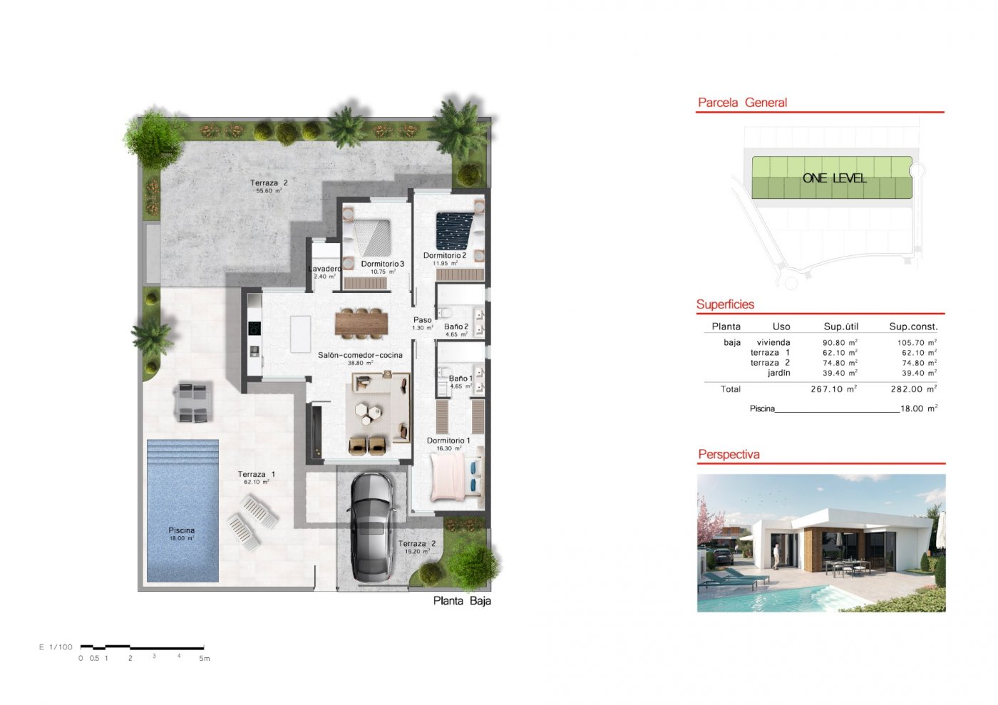 NEW BUILD ONE LEVEL VILLAS IN ALTOANA GOLF RESORT, MURCIA