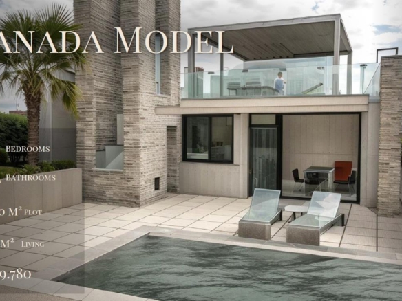 VILLA DE LUJO EN (LA PINILLA) MURCIA. PISCINA. 3 DORM. 2 BAÑOS. PARCELA 200 M2. SOLARIUM 62 M2.
